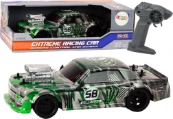 RC auto 1:16 s 2,4G, gumene gume za drift – zeleno