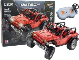 Konstrukcijski set daljinski upravljan terenac CADA, crveni, 1941 dijelova