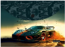 mapa s gumbom A4 s motivom CAR