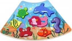 Drvene umetaljke puzzle Podvodni svijet – povezive