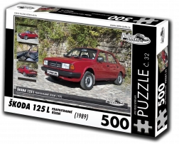 Puzzle RETRO-AUTA Škoda 125 L desni volan 500 dijelova