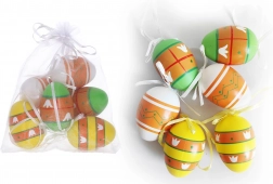 Ukrasi plastična jajašca oslikana 6 cm