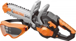 Motorna pila s zaštitnim naočalama