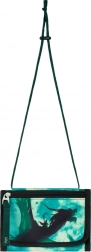Tirkizni novčanik za vrat s motivom zmaja