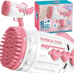 Woopie pištolj za mjehuriće s 91 otvorom ružičasta