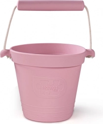 Silikonska plažna kanta svijetloružičasta BIGJIGS TOYS