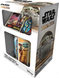 Poklon set STAR WARS: THE MANDALORIAN – šalica, podložak i privjesak