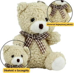 Plišani privjesak Medvjedić bež 8 cm