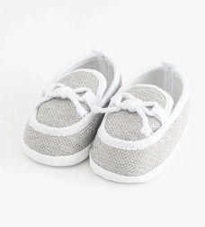 Dječje mokasinke papučice New Baby sive 0-3 mjeseca