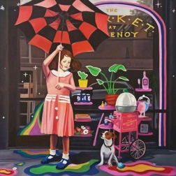 Puzzle magnolija s kišobranom 1023 dijelova