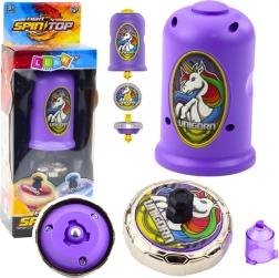 Set s lansirnom čigrom Jednorog ljubičasti