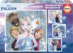 Educa Puzzle Snježna Kraljevstva 4u1