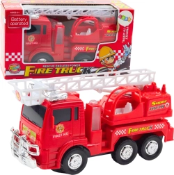 Vatrogasno vozilo s pomičnim ljestvama, svjetlima i zvukovima