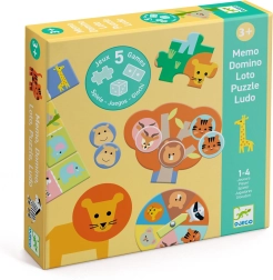 Djeco set 5 igara – životinje iz savane