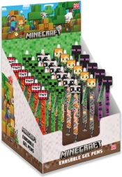 Brisivo gel olovka MINECRAFT 15 cm – stilska olovka s gumicom za brisanje