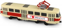 Metalni retro tramvaj T3 Prag 16 cm s otvarajućim vratima