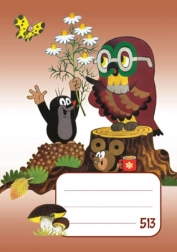 Školska bilježnica A5 s crtama KRTEK 10 listova BOBO BLOK