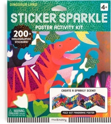 Set svjetlucavih naljepnica Svijet dinosaura