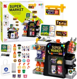 Dječji supermarket s blagajnom, skenerom i dozatorom napitaka (65 dijelova)