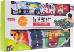 Igriva gradska vatrogasna podloga s mekanim autićima