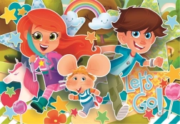 Clementoni divovski podni puzzle Mišić Gigio 40 dijelova