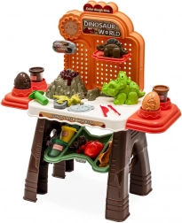 Dječji kreativni stol dinosauri BABY MIX s plastelinom