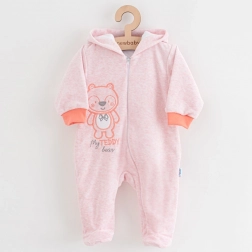 Bebi bodi od somota s kapuljačom NEW BABY Sweetheart, ružičasti