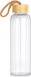 Staklena boca za vodu 500 ml s bambusovim poklopcem Vilde