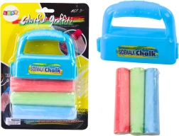 set kreda s držačem, debele kreda za pločnik, 3 kom