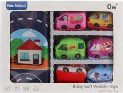 Dječji prometni set s platnenim tepihom i 6 vozila