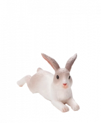 MOJO zec leži – realistična plastična figurica