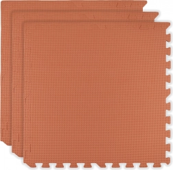 Pjenasta podloga HUMBI 180 × 60, velike vodootporne puzzle, sigurna, 3 kom, narančasta