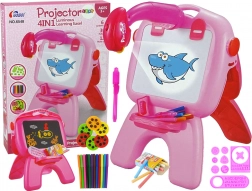 Dvostrana ploča za crtanje s projektorom – ružičasta