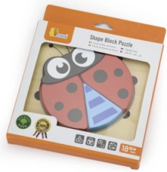 Drvene mini puzzle bubamara VIGA