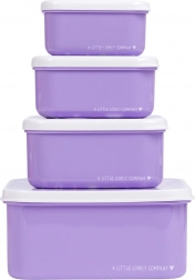 Set od četiri kutije za užinu A Little Lovely Company – Jednorog