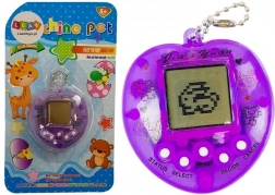 Elektronička igra Tamagotchi ljubičasta s kratkim lančićem