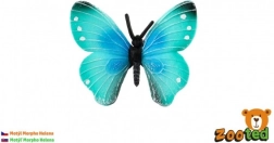plastični ukrasni leptir Morpho helena 7 cm