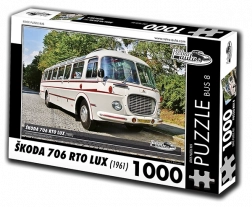 Puzzle Retro-automobili Škoda 706 RTO LUX – autobus 1961., 1000 dijelova