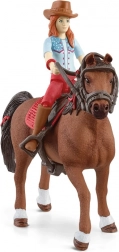 schleich horse club jahaći set hannah i cayenne s pokretnom figuricom