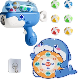 Pištolj za balone s čičkom i metom Plava kit