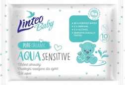 Dječje vlažne maramice Linteo Baby Aqua Sensitive 10 kom