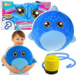 Plišana skakajuća lopta morski pas 50 cm s pumpicom