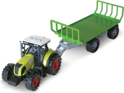 Traktor s prikolicom za bale sijena sa zvukom