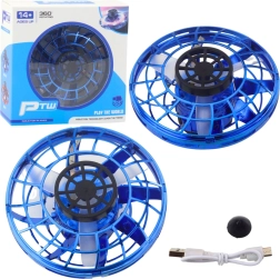 Leteći disk UFO s LED osvjetljenjem i žiroskopom - Plavi