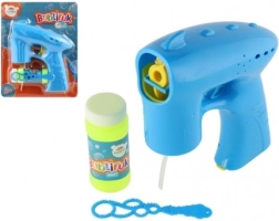 Plava pištolja za mjehuriće s otopinom, 13 cm