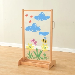 Masterkidz dvostrana prozirna slikarska samostojeća ploča za djecu