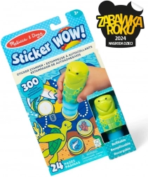Sticker Wow - Knjiga i žig s naljepnicama - Morska kornjača