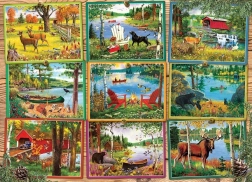 Puzzle Pogledi s jezera 1000 dijelova COBBLE HILL