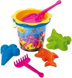 Set za pijesak s grabljama 7 kom mix