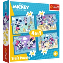Trefl puzzle 4u1 – Vesele priče MICKEY MOUSE